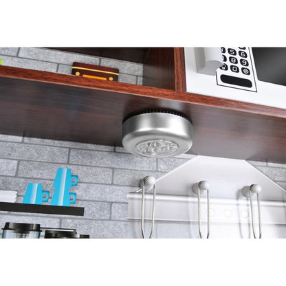 Bucatarie din lemn ecologic, Cu lumini si sunete, Complet utilata cu accesorii moderne, 80x80.5 cm, Alb-Maro