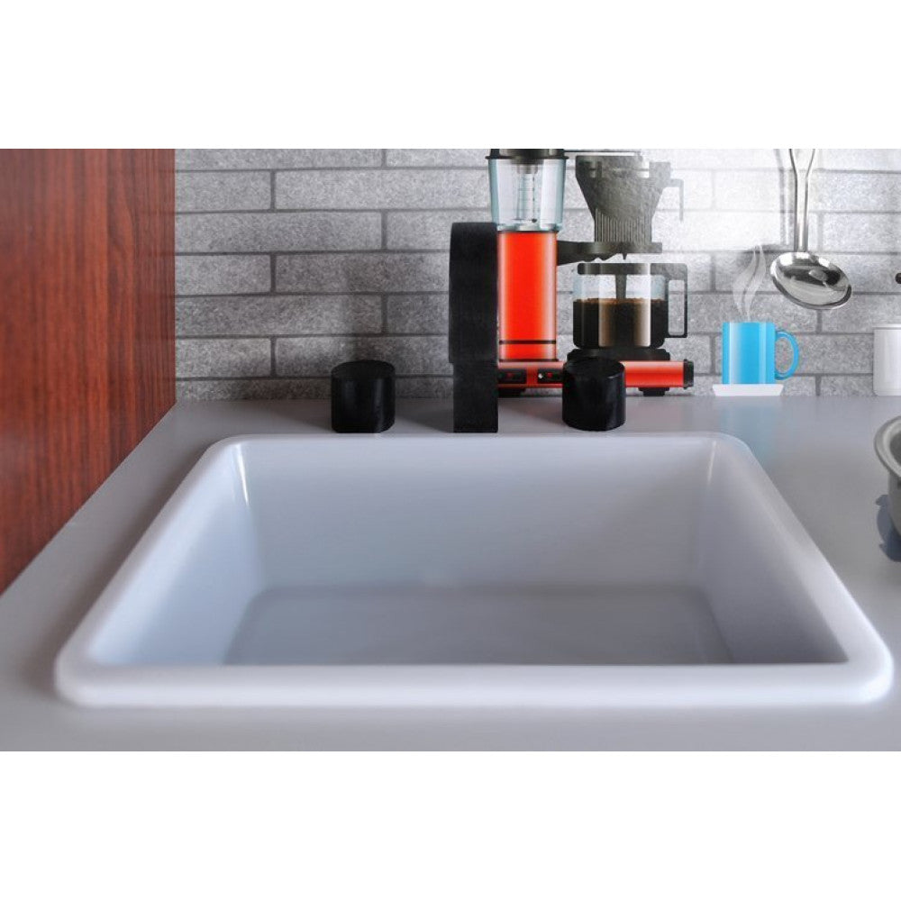 Bucatarie din lemn ecologic, Cu lumini si sunete, Complet utilata cu accesorii moderne, 80x80.5 cm, Alb-Maro