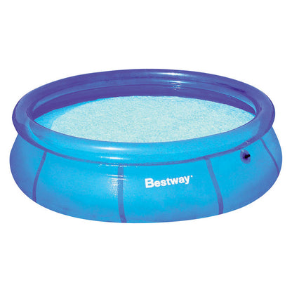 Piscina rotunda Bestway, 244 x 66 cm, pereti intariti cu 3 straturi din material rezistent si kit reparatie