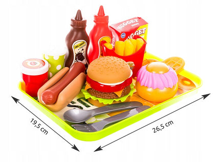 Set preparare si servire fast-food, Zola, 26 de piese, multicolor