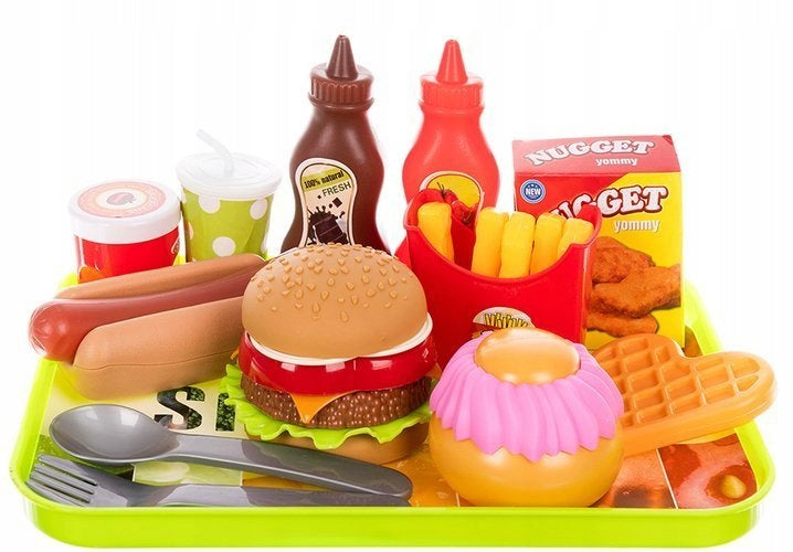 Set preparare si servire fast-food, Zola, 26 de piese, multicolor