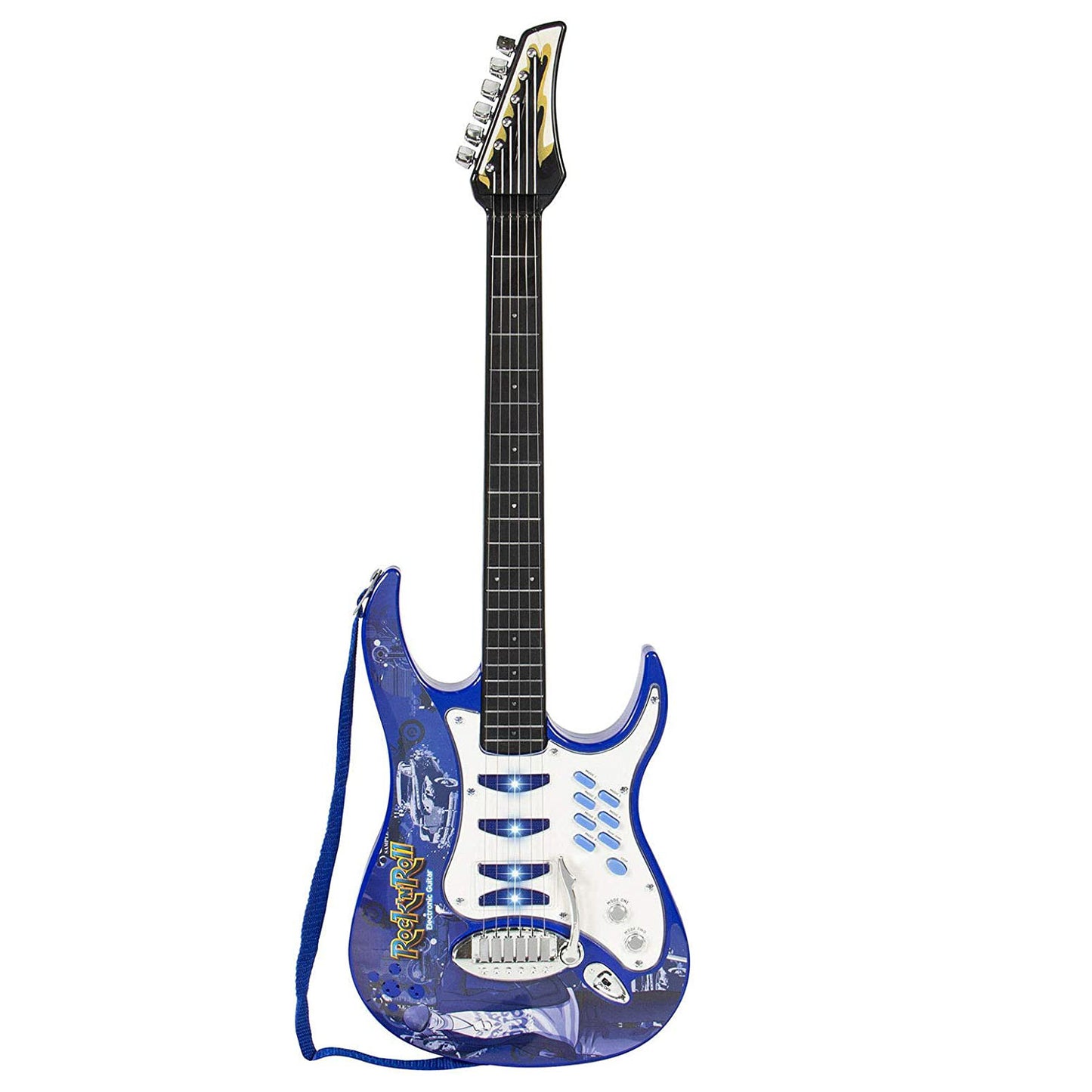 Set chitara, amplificator si microfon, Zola, functie On-Off, albastra