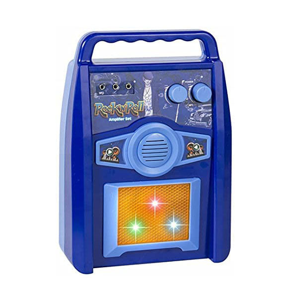 Set chitara, amplificator si microfon, Zola, functie On-Off, albastra