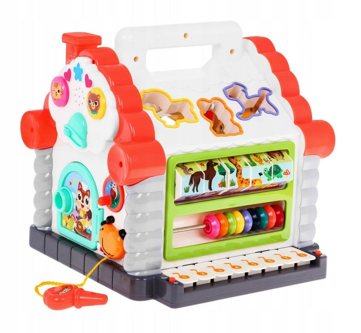 Jucarie interactiva de copii, Zola, multifunctionala, casuta muzicala