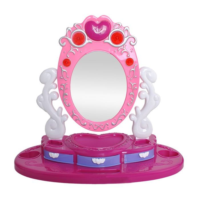 Oglinda de machiaj pentru copii, Zola, accesorii incluse, 40 cm