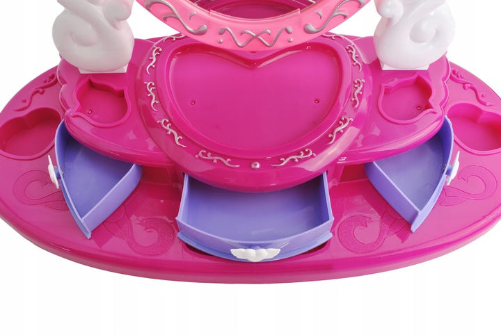 Oglinda de machiaj pentru copii, Zola, accesorii incluse, 40 cm